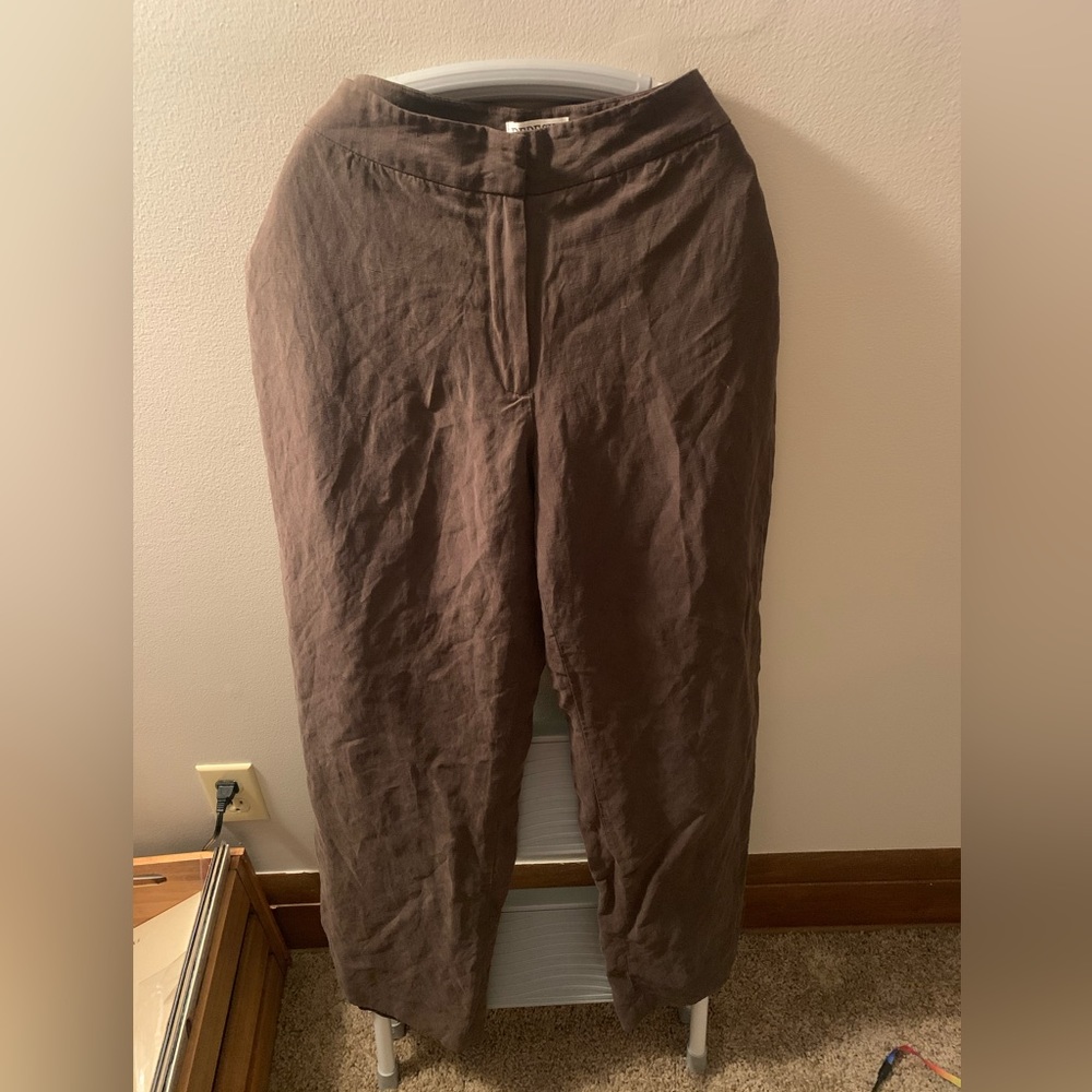 Depeche Mode size 8 silk and linen pants